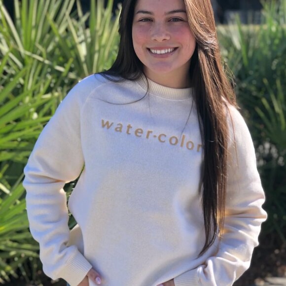 Watercolor | Island Yellow Bennett Raglan Crew - Picture 2 of 4